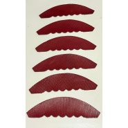 Set of 6 Ribbed Red Leathers for Lining Pocket Opening v2
