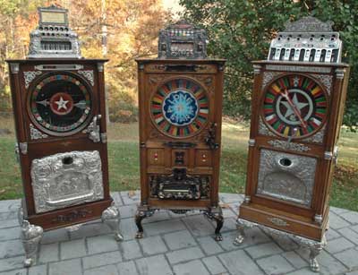 restored vintage slot machines