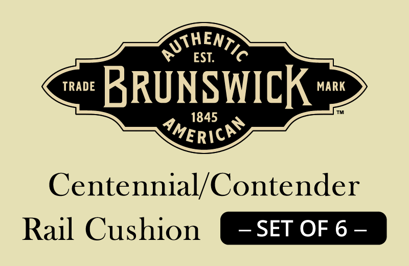 Brunswick Centennial/Contender Rail Cushion - set of 6