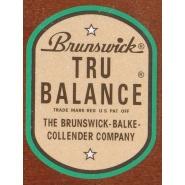 Brunswick True Balance Cue Decal (reproduction)