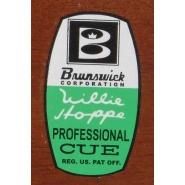 Brunswick Balke Collender Willie Hoppe Professional Cue Decal