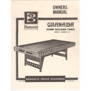 Brunswick Granada Manual (1970)