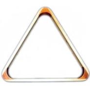 Hardwood eight ball triangle rack for 2¼ in. or 2⅛ in. balls