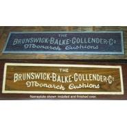 Plain letter style inlay wood nameplate