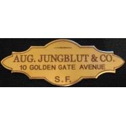 August Jungblut Engraved Solid Brass Nameplate
