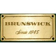 Original Brass Brunswick "Since 1845" Nameplate