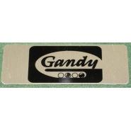 Gandy Nameplate - Silver Finish