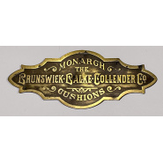 Circa 1900 Original Brunswick Balke Collender Nameplate - "Raised Letter Style" (brass)
