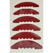 Set of 6 Ribbed Red Leathers for Lining Pocket Opening v3