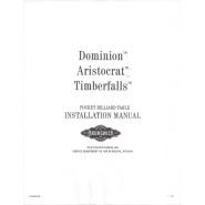 Dominion/Aristocrat/Timerfalls Pocket Billiard Installation Manual