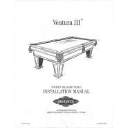 Ventura III Pocket Billiard Installation Manual