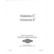 Dominion II/Aristocrat II Pocket Billiard Installation Manual
