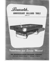 Brunswick Anniversary Service Manual (1960)