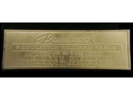 Brunswick Nameplate 1920s - 1930s