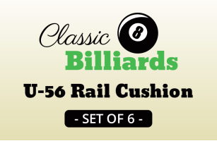 Classic Billiards/MBS U56 Cushion - set of 6