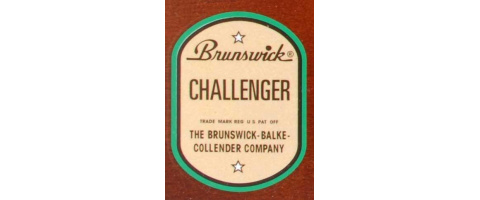 Brunswick Challenger Cue Decal (quality reproduction)