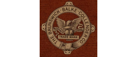 Brunswick Balke Collender Eagle Cue Decal with bronze life saver