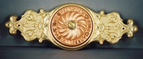 Two-piece Brass Escutcheon Plate with BBC copper center cap