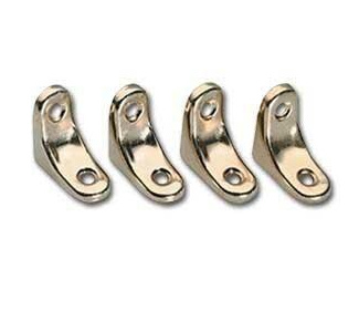 L-shaped Mounting Braces (brass plated) for Anniversary & Gold Crown Cue racks