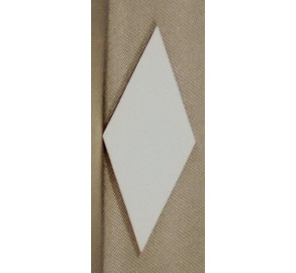 Imitation Ivory Diamond Inlay - 1.25in x 9/16in