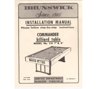 Brunswick Commander Service Manual (1975)
