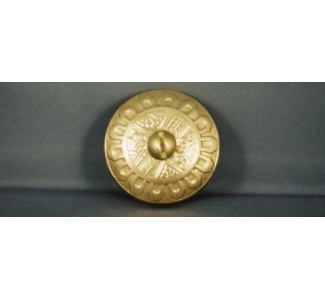 Solid Brass Ornate Rail Bolt Cover (reproduction)