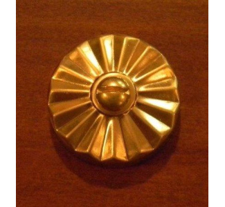 Antique Fluted Style Brass Rosette
