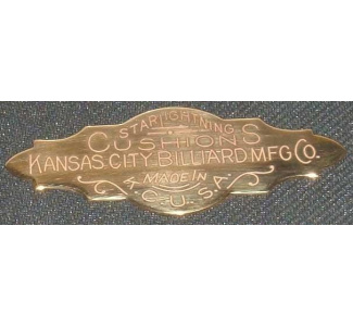 Kansas City Billiards nameplate