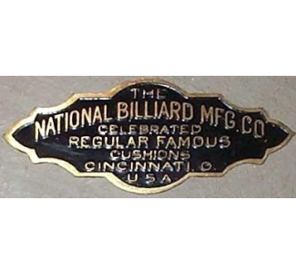 National Billiard Nameplate