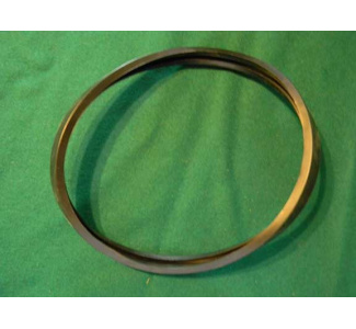 Set of four black plastic ring 6.25in diameter leg levelers