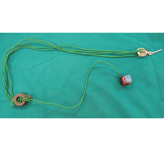 Pully/Weight System Retractable Chalk Holder (on green cord)