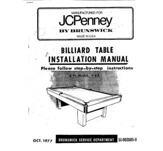 JCPenny by Brunswick Manual (1977)