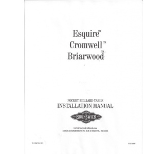 Esquire/Cromwell/Briarwood Installation Manual